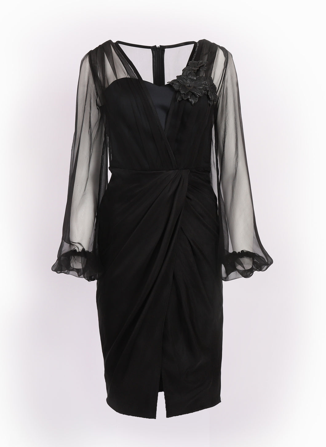 Cocktail Kleid aus Seidenchiffon  Exclusive Collection F/S 2021  Einzelstück