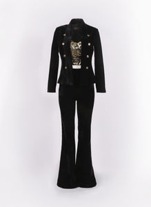 Anzug aus Stretsch Samt  Exclusive Black Gold Collection H/W 2021/22